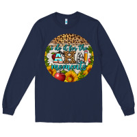Navy i do it for the aha moments round earring Long Sleeve Tee - BundleAndBundleShop