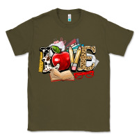 Army Green teacher school love Classic Tee - NancyCooperArtShop