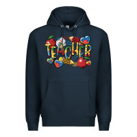 Navy autism teacher Premium Hoodie - CowGirlArtShop