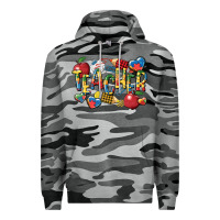 Slate Camo autism teacher Premium Hoodie - CowGirlArtShop