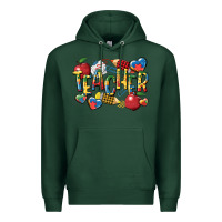 Sports Green autism teacher Premium Hoodie - CowGirlArtShop
