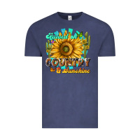 Vintage Denim raised on country  sunshine Vintage Tee - NancyCooperArtShop