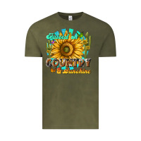 Vintage Olive raised on country  sunshine Vintage Tee - NancyCooperArtShop