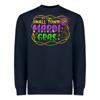 Navy small town mardi gras Heavyweight Sweatshirt - LillyAllenDesigns