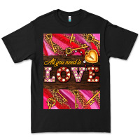 Black all you need is love Premium Tee - AdoDesignShop