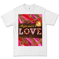 White all you need is love Premium Tee - AdoDesignShop