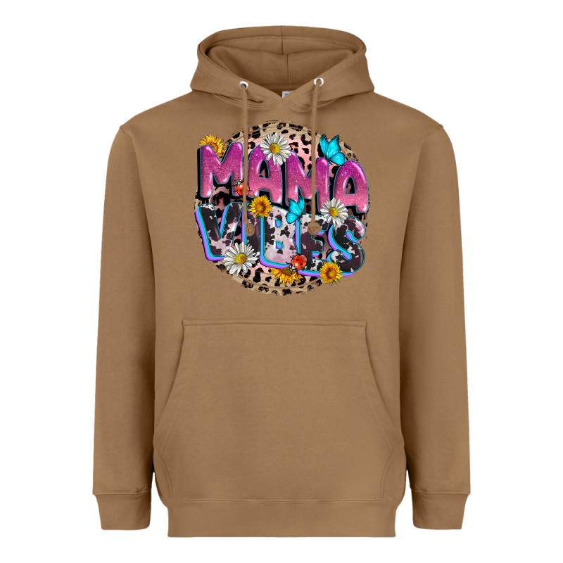 Mama Vibes Mother's Day Heavyweight Hoodie by CowGirlArtShop | Teevron