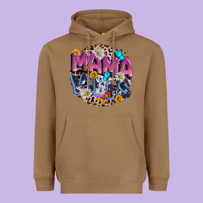 Mama Vibes Mother's Day Heavyweight Hoodie Designed By Cowgirlartshop