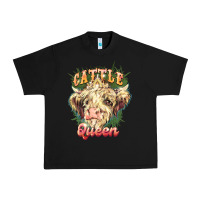 Black cattle queen Urban Heavy Tee - NancyCooperArtShop