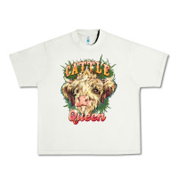 Pistachio cattle queen Urban Heavy Tee - NancyCooperArtShop