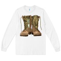 White soldier boots Long Sleeve Tee - RanaPortraitStore