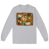 Moon Dust fall pumpkin background Long Sleeve Tee - BundleAndBundleShop