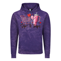Cloud Purple sips & trips target inspired stanley Vintage Hoodie - MaliasSmallBusiness
