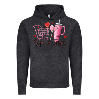 Vintage Black sips & trips target inspired stanley Vintage Hoodie - MaliasSmallBusiness
