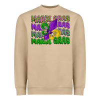 Mushroom mardi gras with fleur de lis Heavyweight Sweatshirt - LillyAllenDesigns