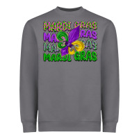 Storm mardi gras with fleur de lis Heavyweight Sweatshirt - LillyAllenDesigns