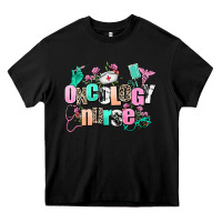 Black oncology nurse Heavy Core Tee - AdoDesignShop