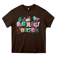 Chocolate Brown oncology nurse Heavy Core Tee - AdoDesignShop