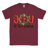 Burgundy joy to the world Classic Tee - MaliasSmallBusiness
