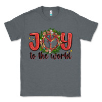 Charcoal Heather joy to the world Classic Tee - MaliasSmallBusiness
