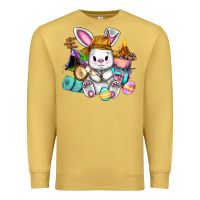 Antique Gold Easter Day Camper  Happy Easter Day Premium Sweatshirt - CowGirlArtShop