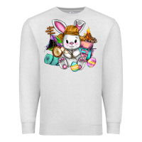 Oatmeal Heather Easter Day Camper  Happy Easter Day Premium Sweatshirt - CowGirlArtShop
