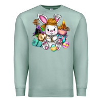 Seafoam Easter Day Camper  Happy Easter Day Premium Sweatshirt - CowGirlArtShop