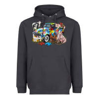 Autism Truck With Farm Animals Heavyweight Hoodie | Teevron