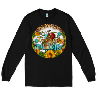 Black teaching my tribe round earring Long Sleeve Tee - BundleAndBundleShop