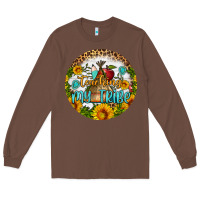Chestnut teaching my tribe round earring Long Sleeve Tee - BundleAndBundleShop