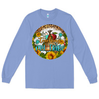 Colony Blue teaching my tribe round earring Long Sleeve Tee - BundleAndBundleShop