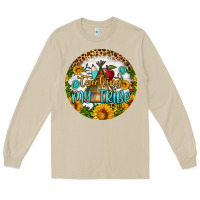 Mushroom teaching my tribe round earring Long Sleeve Tee - BundleAndBundleShop