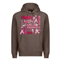 Coffee cancer awareness fight believe hope survive Premium Hoodie - CowGirlArtShop