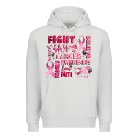 Dove Grey cancer awareness fight believe hope survive Premium Hoodie - CowGirlArtShop
