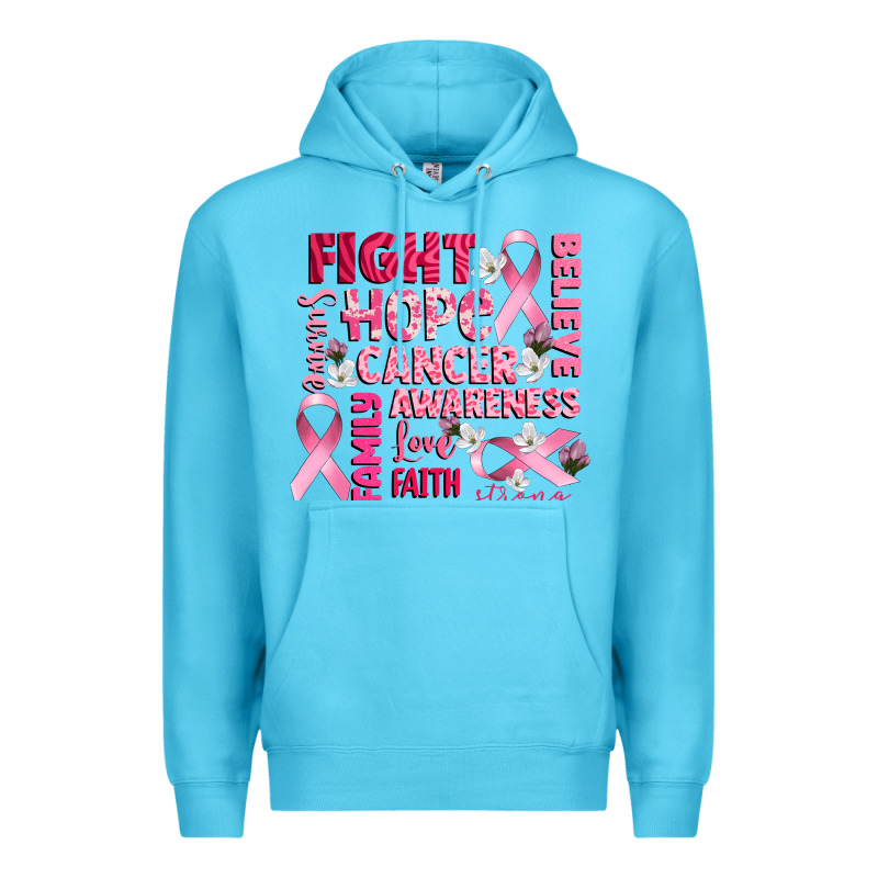 Cancer Awareness Fight Believe Hope Survive Premium Hoodie by CowGirlArtShop | Teevron