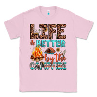 Bubblegum Pink life is better by the campfire Classic Tee - JahusDesignShop