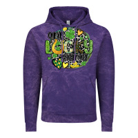 Cloud Purple one lucky mama Vintage Hoodie - MaliasSmallBusiness