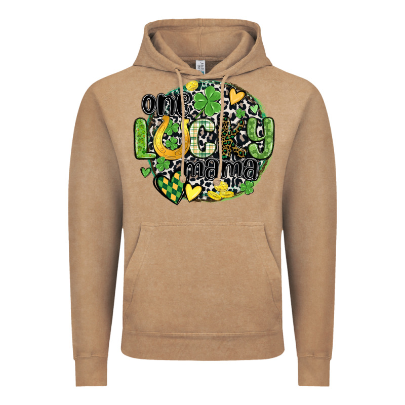 One Lucky Mama Vintage Hoodie by MaliasSmallBusiness | Teevron