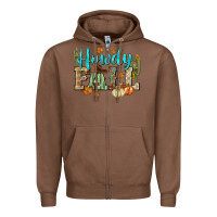 Chestnut Western howdy Fall Zipper Hoodie - NancyCooperArtShop