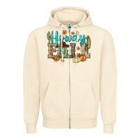 Sandshell Western howdy Fall Zipper Hoodie - NancyCooperArtShop