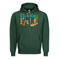 Sports Green Western howdy Fall Zipper Hoodie - NancyCooperArtShop