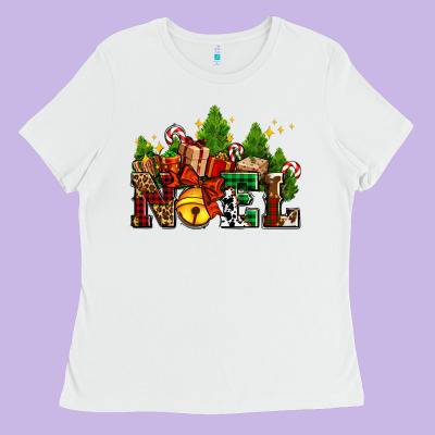 Western Noel Christmas Gifts Ladies Tee Designed By Adodesignshop