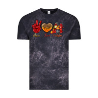 Cloud Black peace love firefighter Vintage Tee - NancyCooperArtShop