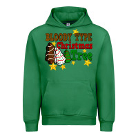 Emerald Bloody Type Christmas Tree Urban Hoodie - FaDigitalArtStudio