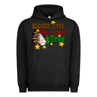 Pigment Black Bloody Type Christmas Tree Urban Hoodie - FaDigitalArtStudio