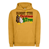 Pigment Peanut Butter Bloody Type Christmas Tree Urban Hoodie - FaDigitalArtStudio