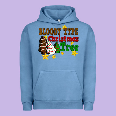 Bloody Type Christmas Tree Urban Hoodie Designed By Fadigitalartstudio