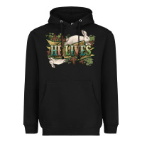 Black He lives Easter Day Heavyweight Hoodie - HowdyJamesFarm