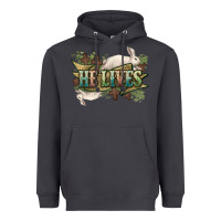 Smoke He lives Easter Day Heavyweight Hoodie - HowdyJamesFarm