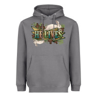 Storm He lives Easter Day Heavyweight Hoodie - HowdyJamesFarm